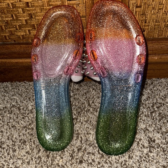Rainbow Spiked Slides - Picture 5 of 5